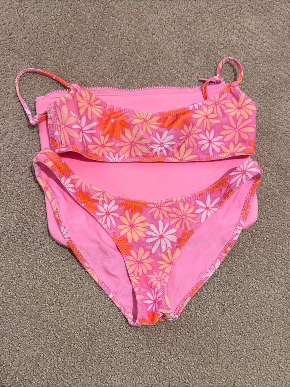 triangl swimwear Pink Floral Two-Piece Bikini